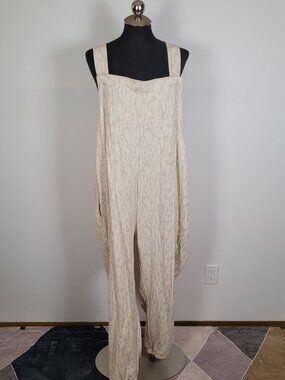 Smash + Tess x Hilary Duff Cream Romperalls NWT